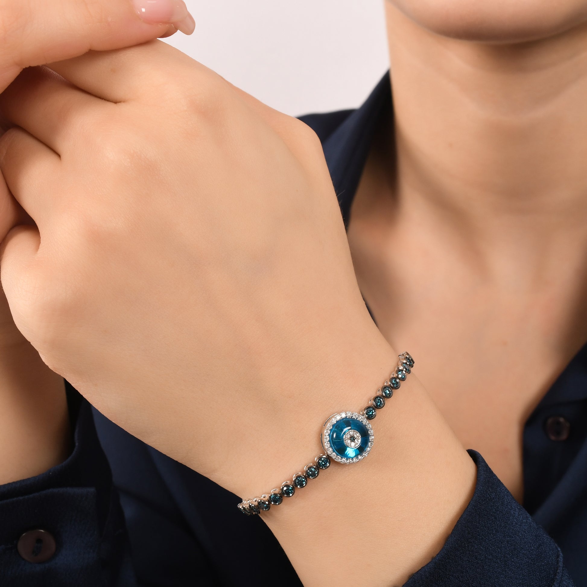 Yuvarlak Göz Bilezik - Arvi Jewellery