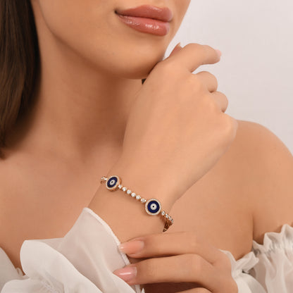 2,12 Karat Üç Gözlü Pırlanta Bilezik - Arvi Jewellery