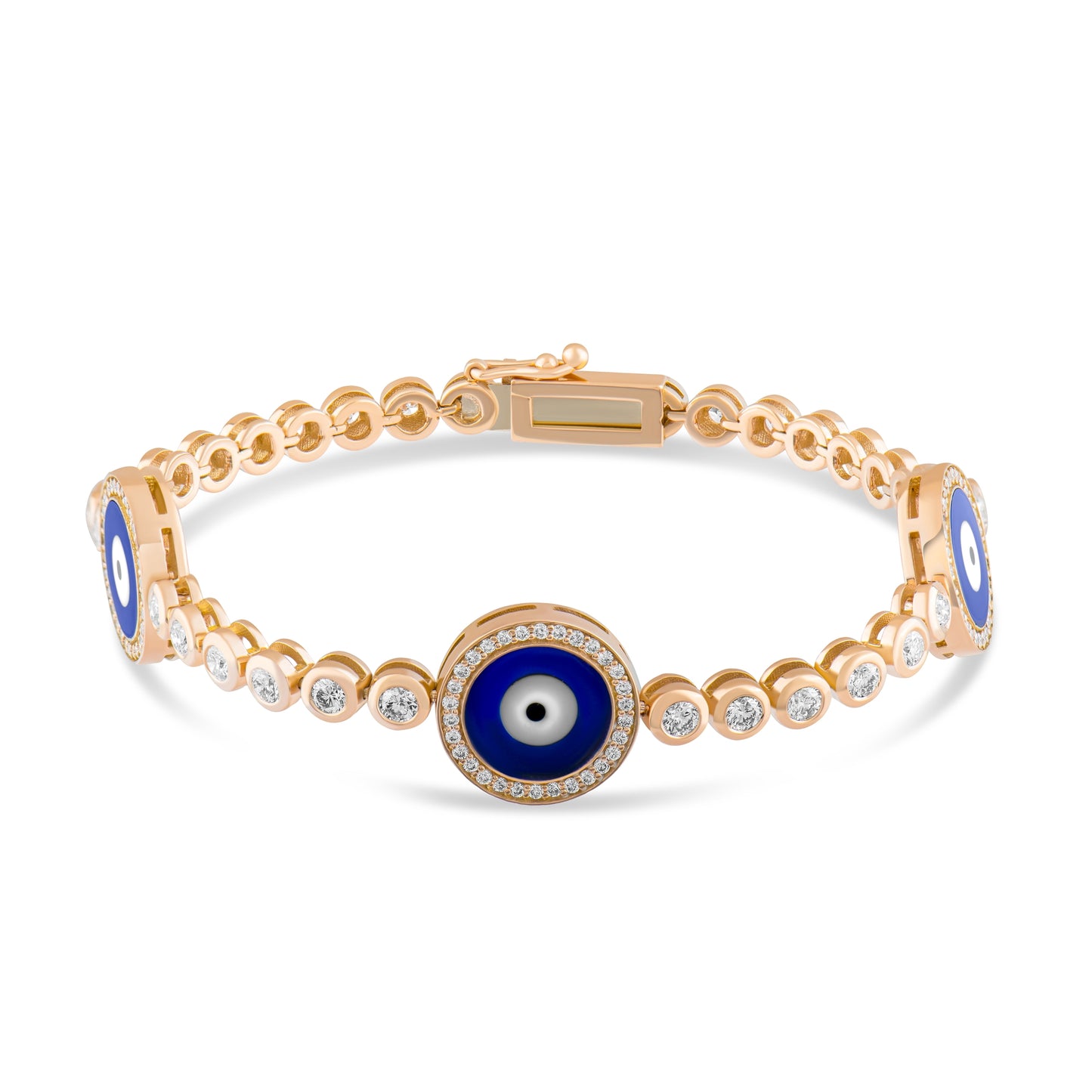 2,12 Karat Üç Gözlü Pırlanta Bilezik - Arvi Jewellery