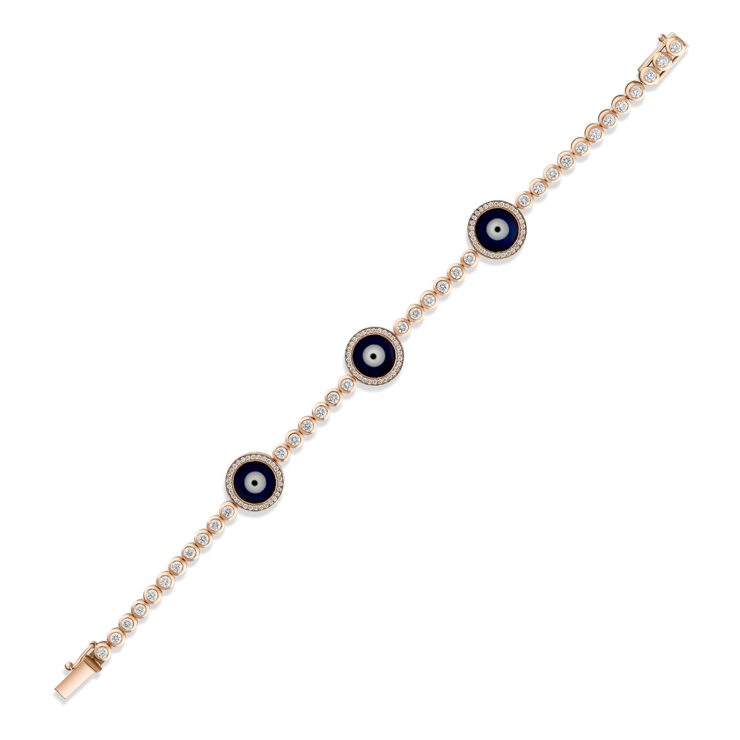 2,12 Karat Üç Gözlü Pırlanta Bilezik - Arvi Jewellery