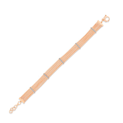 0,47 Karat Çubuklu Halat Pırlanta Bilezik - Arvi Jewellery