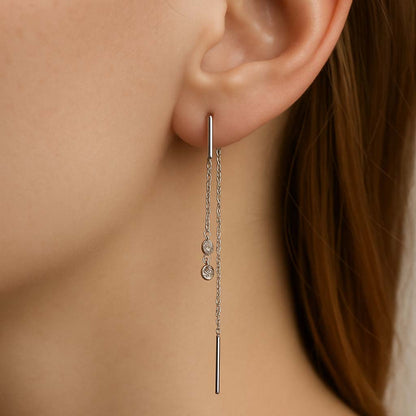 Çift Tohum Pırlanta Küpe - Arvi Jewellery