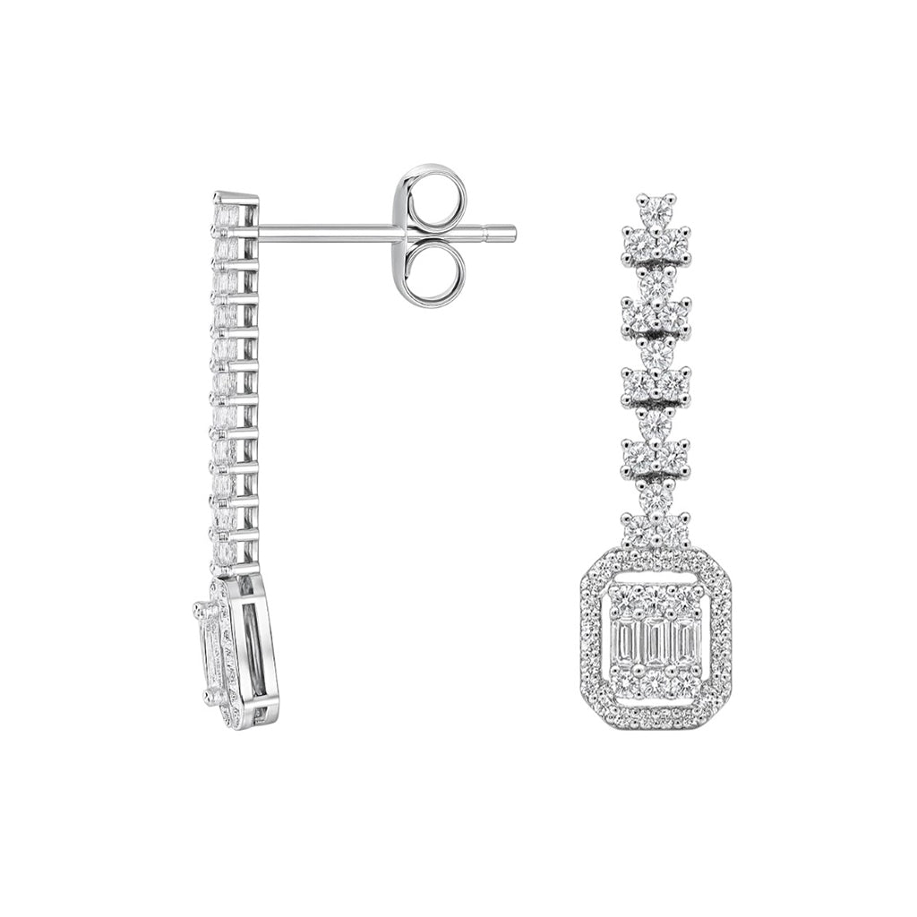 Baget Pırlanta Küpe - Arvi Jewellery