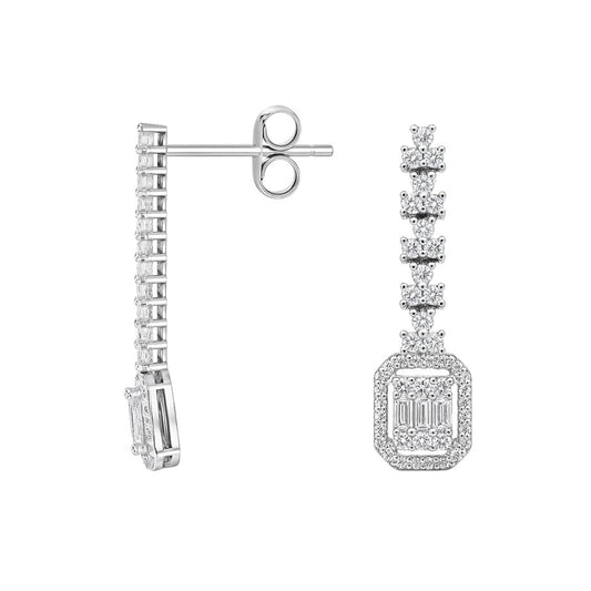 Baget Pırlanta Küpe - Arvi Jewellery