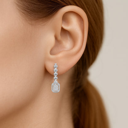 Baget Pırlanta Küpe - Arvi Jewellery