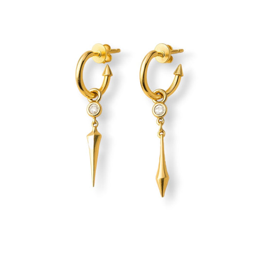 Pırlanta Sarkıt Küpe - Arvi Jewellery