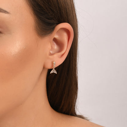 Altın Balık Küpe - Arvi Jewellery