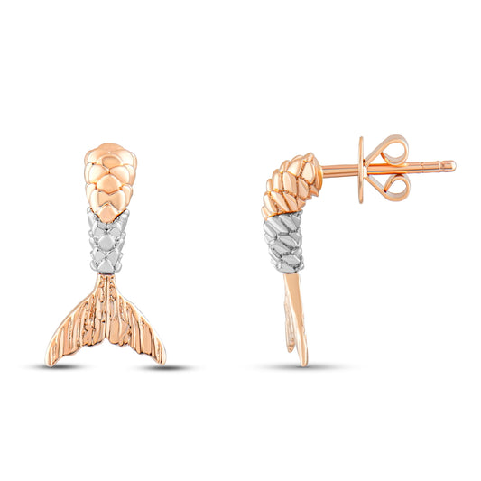 Altın Balık Küpe - Arvi Jewellery