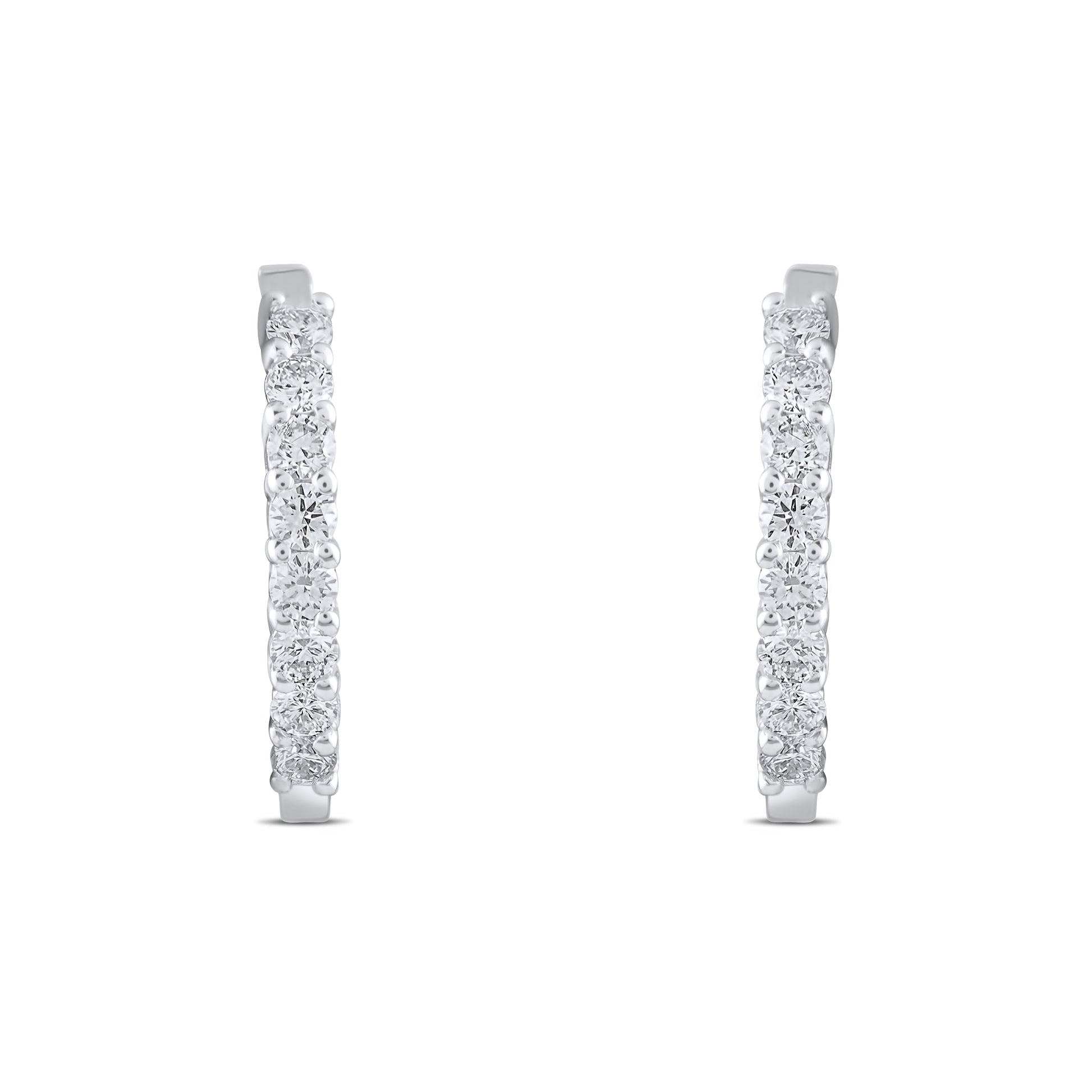 Küçük Halka Pırlanta Küpe - Arvi Jewellery