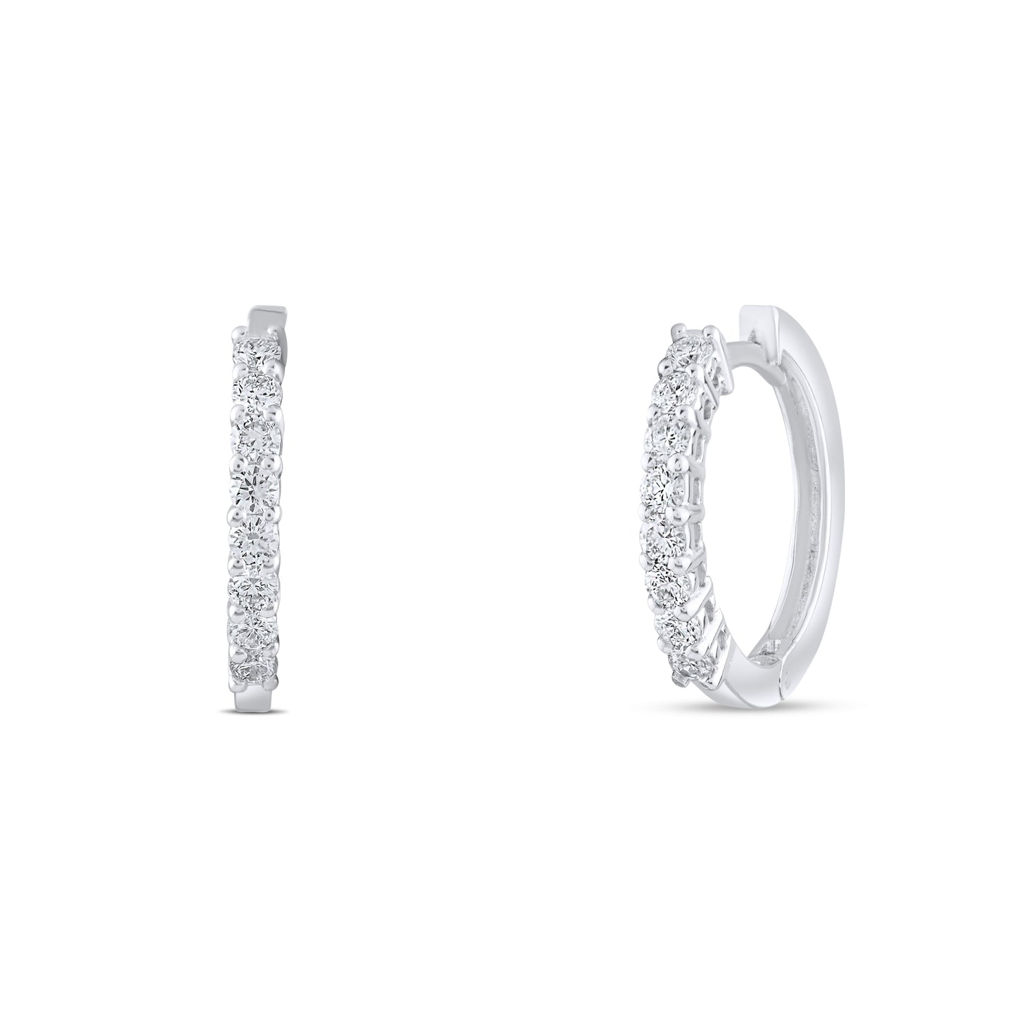 Küçük Halka Pırlanta Küpe - Arvi Jewellery