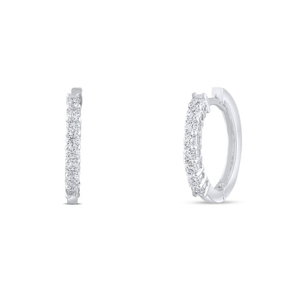 Küçük Halka Pırlanta Küpe - Arvi Jewellery