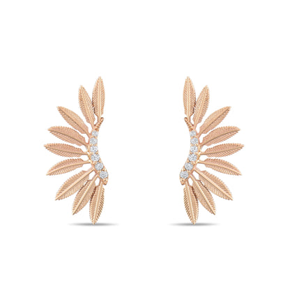 Pırlanta Tüy Küpe - Arvi Jewellery