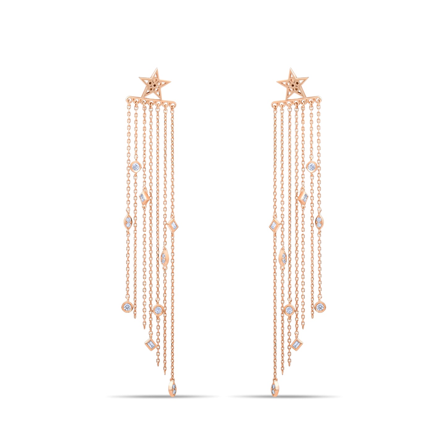 Sallantılı Pırlanta Küpe - Arvi Jewellery