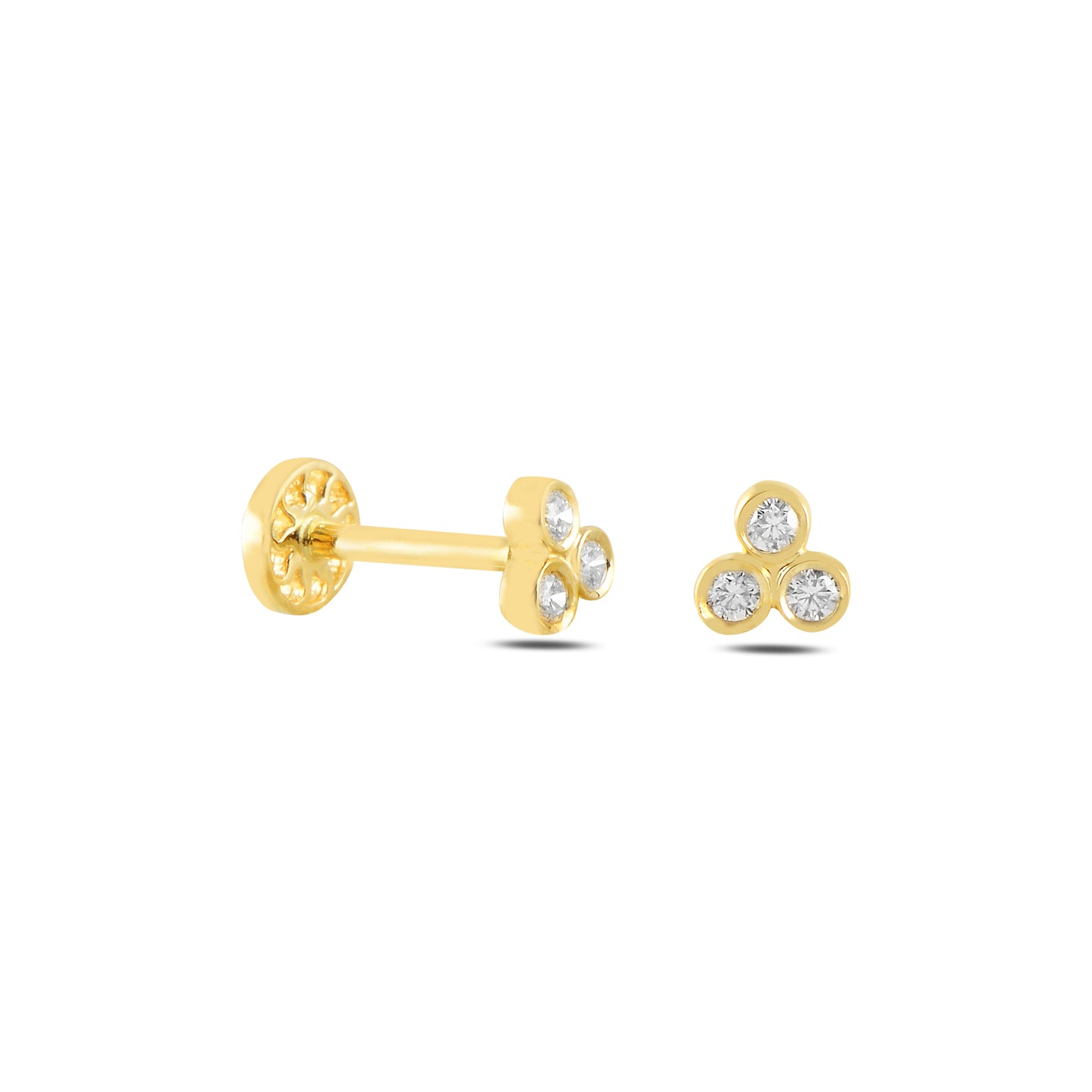 Üç Tohum Pırlanta Piercing - Arvi Jewellery