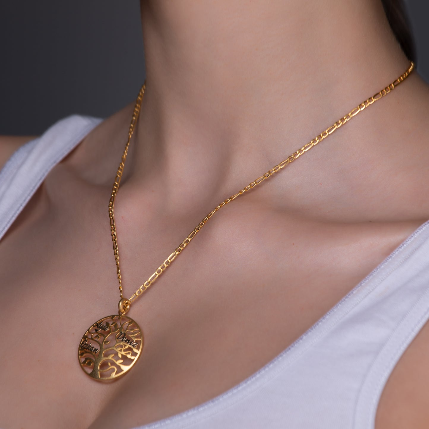 Hayat Ağacı Altın Kolye - Arvi Jewellery