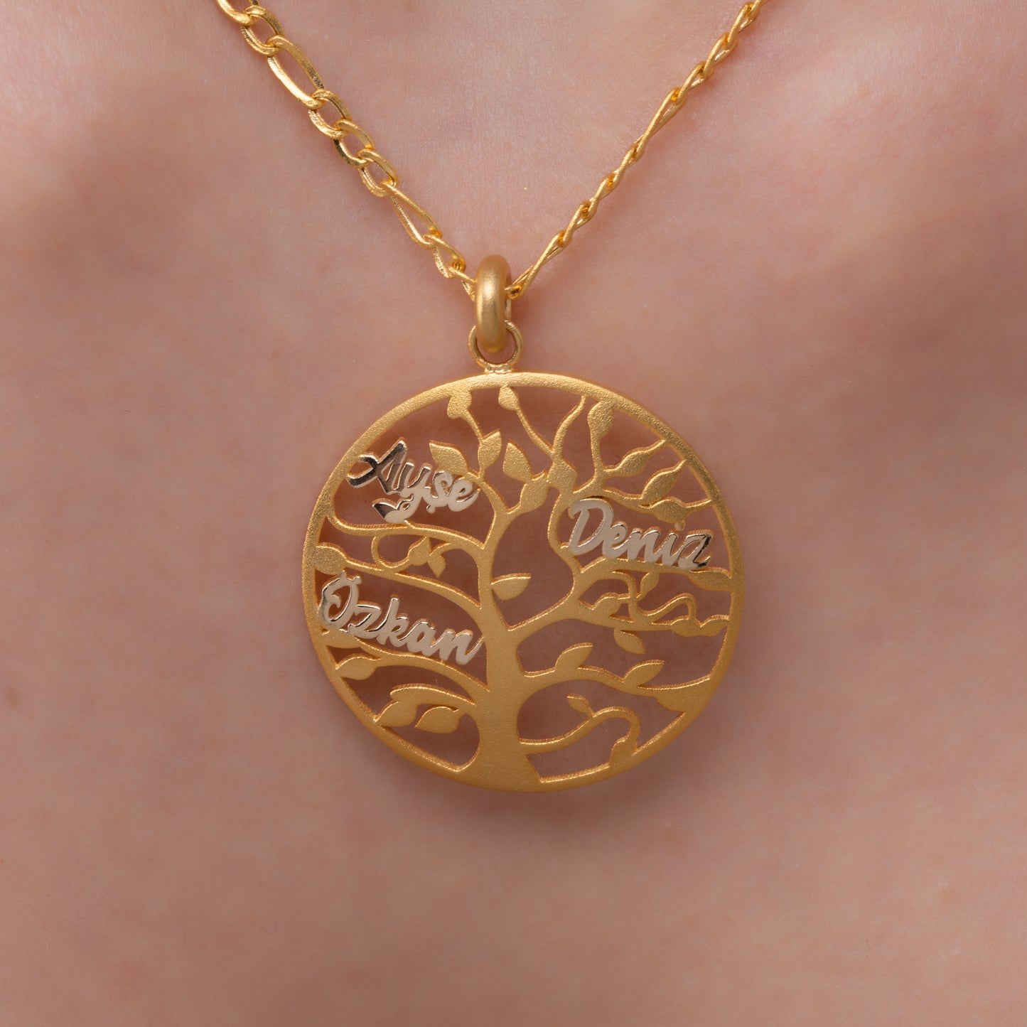 Hayat Ağacı Altın Kolye - Arvi Jewellery