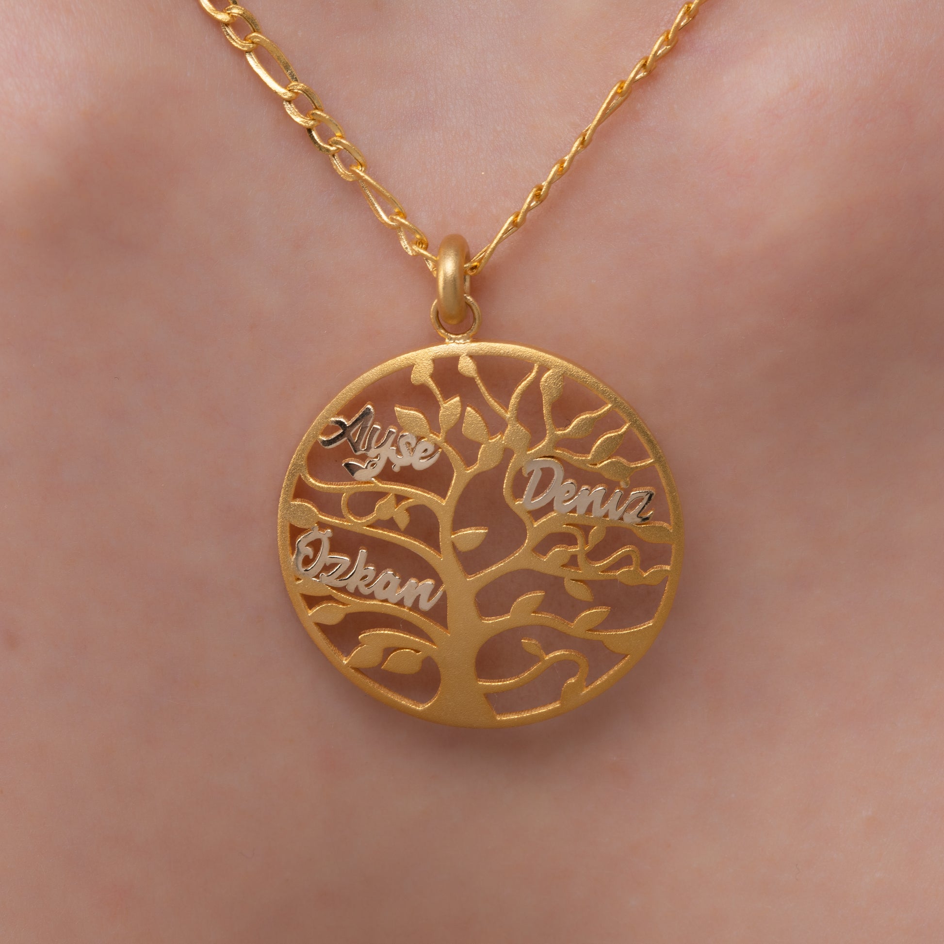 Hayat Ağacı Altın Kolye - Arvi Jewellery