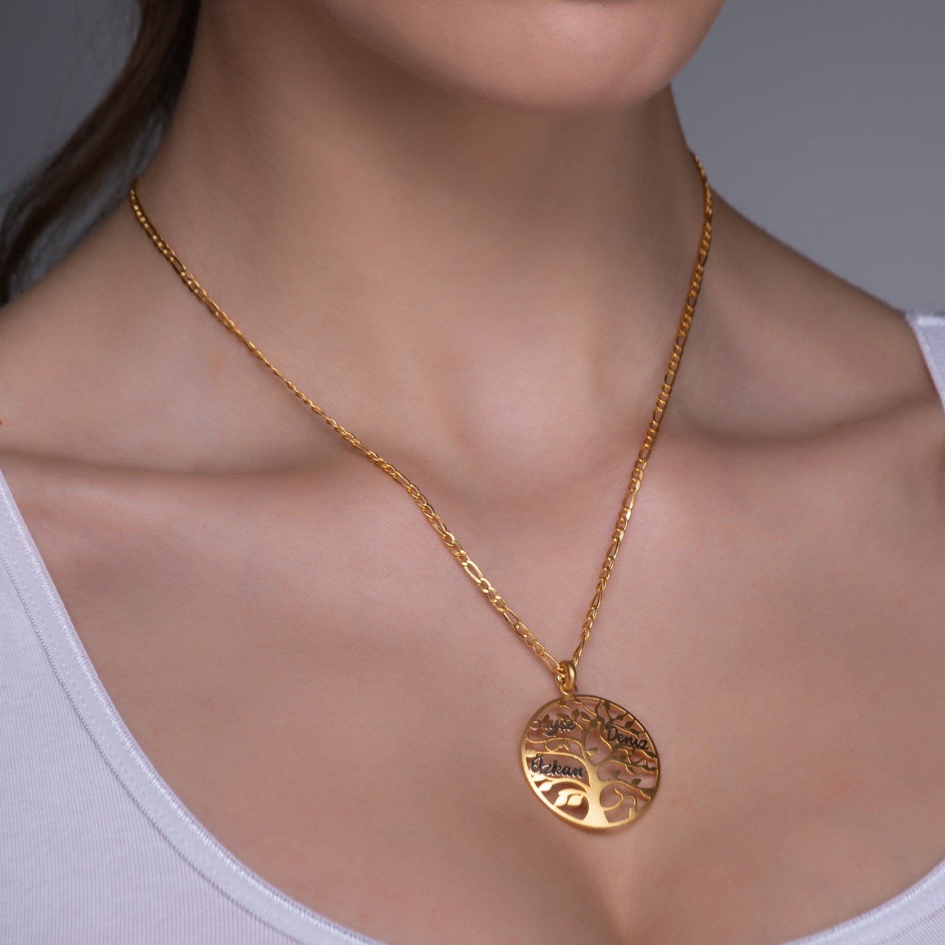 Hayat Ağacı Altın Kolye - Arvi Jewellery