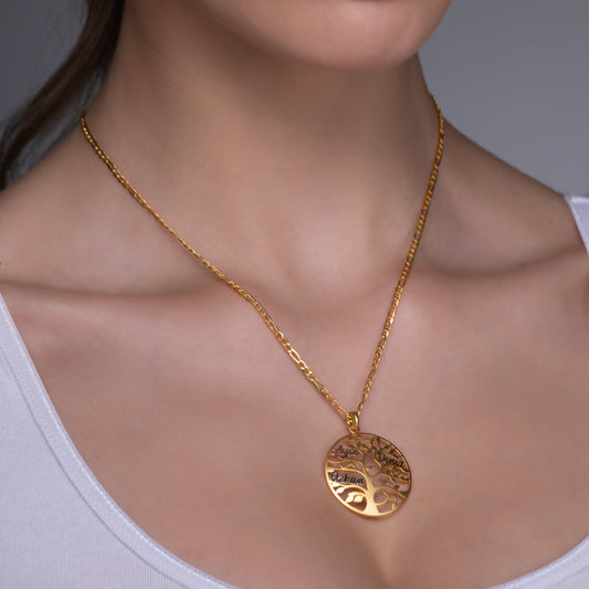 Hayat Ağacı Altın Kolye - Arvi Jewellery