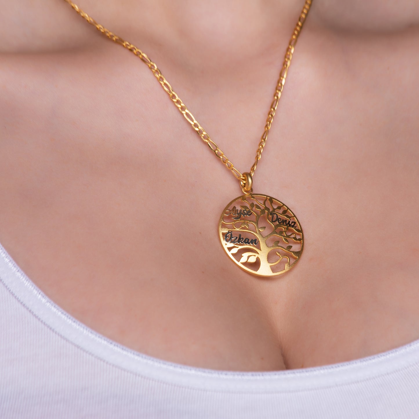 Hayat Ağacı Altın Kolye - Arvi Jewellery