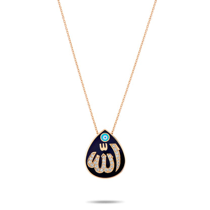 0,13 Karat Allah Yazılı Pırlanta Kolye - Arvi Jewellery