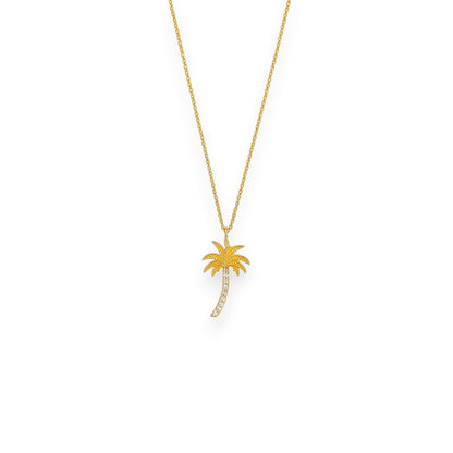 0,02 Karat Pırlanta Palmiye Kolye 2 - Arvi Jewellery