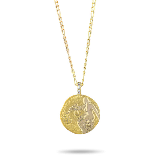 Terazi Burcu Pırlanta Kolye - Arvi Jewellery