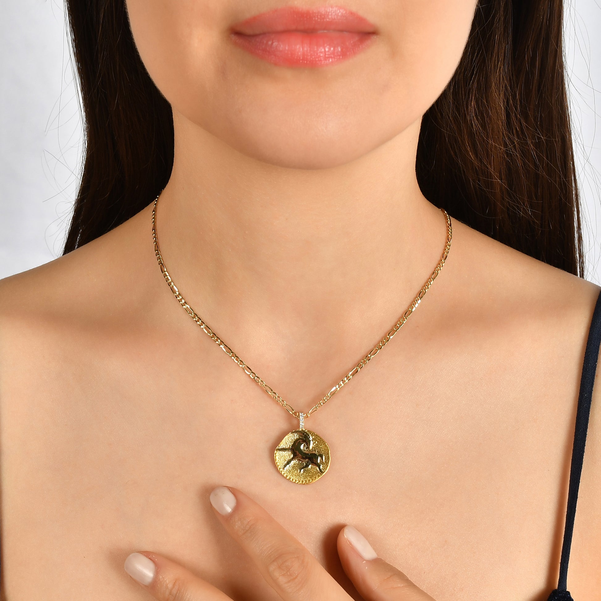 Oğlak Burcu Pırlanta Kolye - Arvi Jewellery