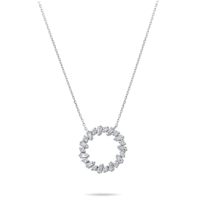 0,38 Karat Baget Pırlanta Kolye - Arvi Jewellery