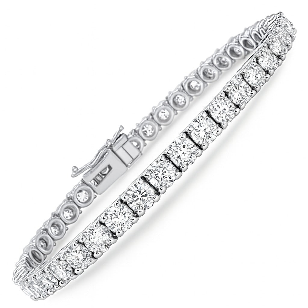 7,00 Karat Su Yolu Pırlanta Bilezik - Arvi Jewellery