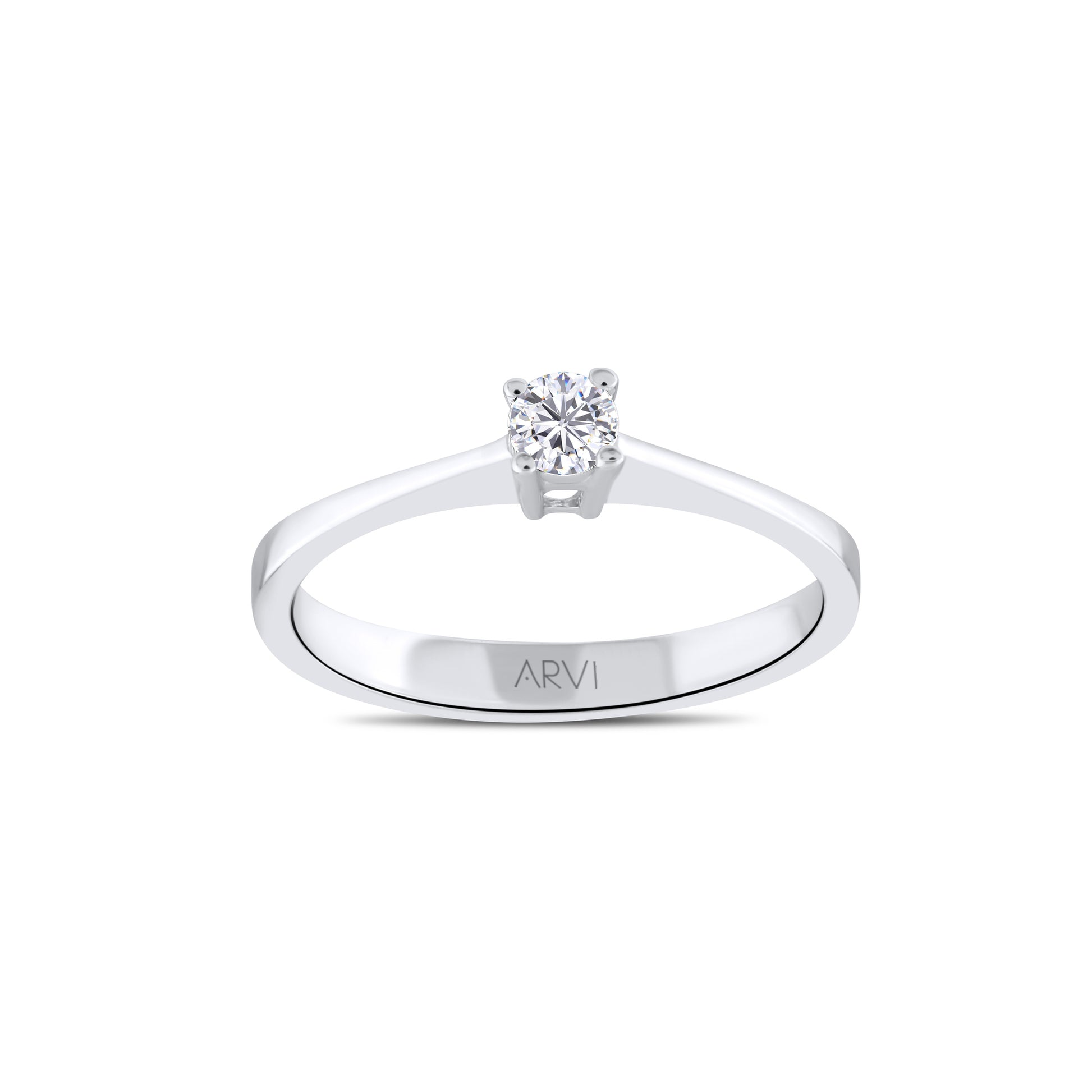 0,15 Karat Tektaş Pırlanta Yüzük - Arvi Jewellery