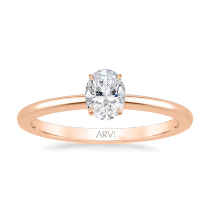 0,40 Karat Oval Pırlanta Tektaş Yüzük GIA Sertifikalı - Arvi Jewellery