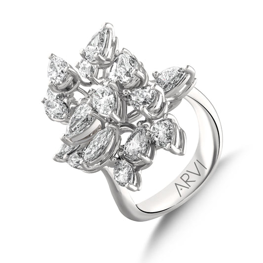 3,91 Karat Damla Markiz Pırlanta Rüya Yüzük 1 - Arvi Jewellery