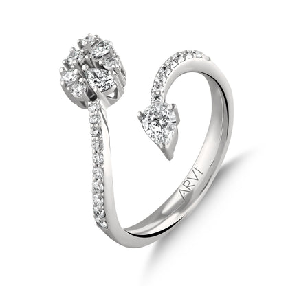 0,79 Karat Damla Pırlanta Kapri Yüzük 1 - Arvi Jewellery