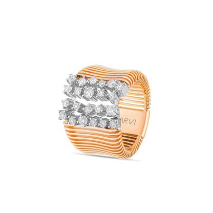 0,75 Karat Yuvalı Kafes Pırlanta Yüzük - Arvi Jewellery