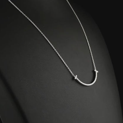 0,31 Karat Pırlanta Sıralı Bar Kolye