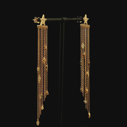 Sallantılı Pırlanta Küpe