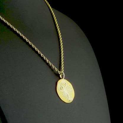 El işçiliğiyle üretilmiş yengeç burcu altın kolye, duygusal ruhu yansıtan tasarımı ve ışıltılı taş detayıyla ön plana çıkıyor. Pırlantalı altın burç kolye, hem sadeliği hem de anlamlı duruşu sayesinde her yaşa ve tarza hitap eden zamansız bir takı seçeneğidir.