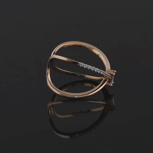 0,29 Karat Baget Pırlanta Yüzük