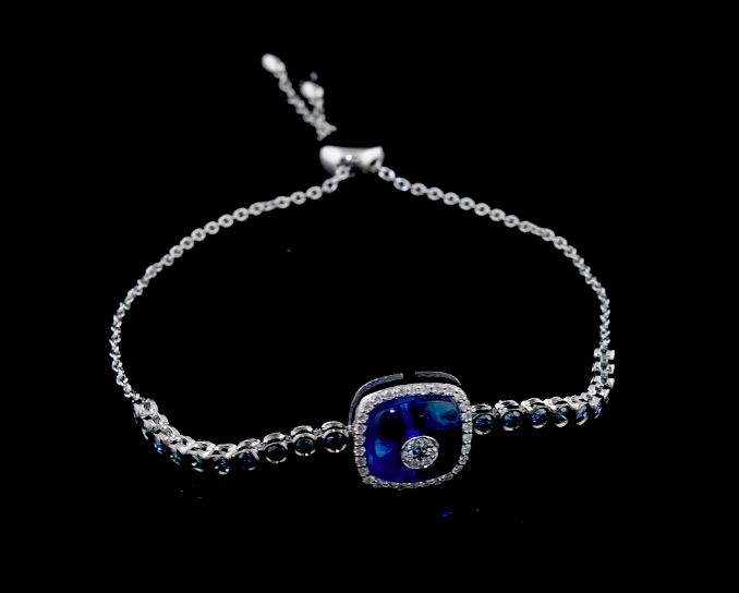 Cushion Evil Eye Bracelet